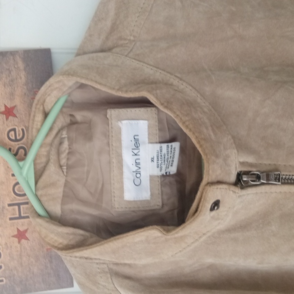 Vintage Men's Calvin Klein Suede Jacket - Picture 3 of 5